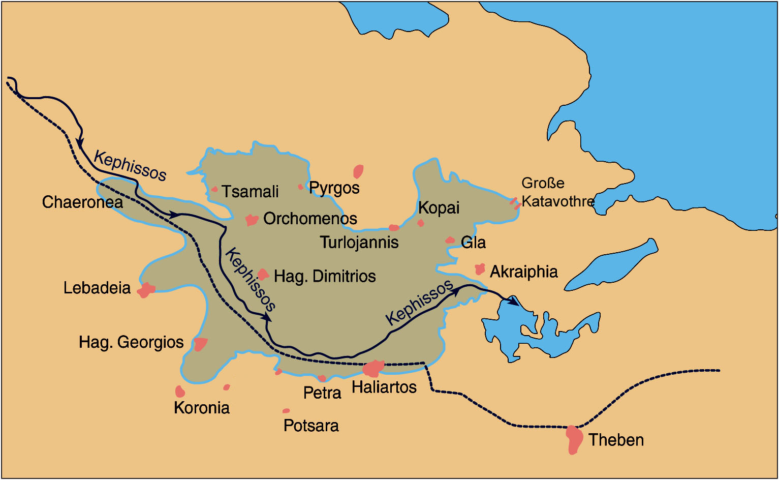 Orte Kopais
